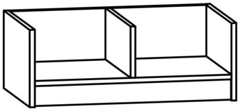 Produktbild von AROBA Mützenablage Basic, B 67,2 x H 25 x T 40 cm, PG2