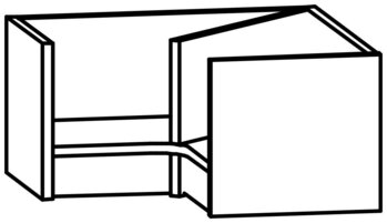 Produktbild von AROBA Mützenablage Innenecke Basic, B 50 x H 25 x T 50/27,5 cm, PG2