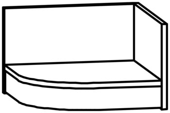 Produktbild von AROBA Mützenablage Außenecke Basic, B 40 x H 25 x T 40 cm, PG2