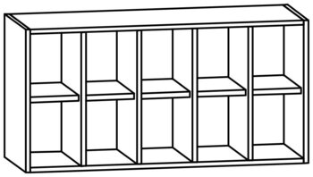 Produktbild von AROBA Hängeschrank, B 100 x H 50 x T 35 cm, PG2