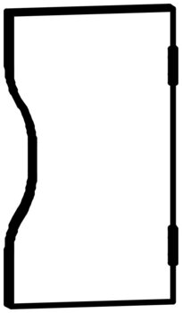 Produktbild von Gard.-Tür rechts klein mit Formgriff B 31,1 x H 1,9 x T 17,4 cm