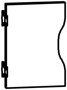 Produktbild von Gard.-Tür links klein mit Formgriff B 31,1 x H 1,9 x T 22,35 cm