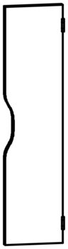 Produktbild von Gard.-Tür rechts groß mit Formgriff B 71,1 x H 1,9 x T 17,4 cm