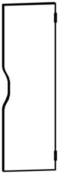 Produktbild von Gard.-Tür rechts groß mit Formgriff B 71,1 x H 1,9 x T 22,35 cm