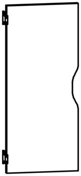Produktbild von Gard.-Tür links groß mit Formgriff B 71,1 x H 1,9 x T 30,55 cm