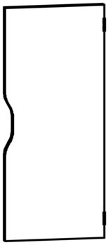 Produktbild von Gard.-Tür rechts groß mir Formgriff B 71,1 x H 1,9 x T 30,55 cm