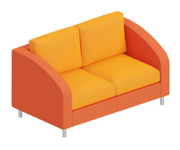 Produktbild von Personalraum-Sofa – 2er-Sofa