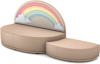 Produktbild von Sofa Regenbogen mit Anstellhocker
