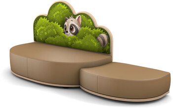 Produktbild von Sofa Waschbär mit Anstellhocker