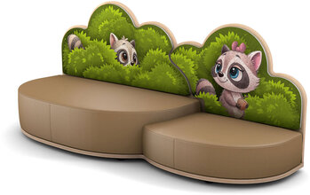 Produktbild von Sofa Waschbär mit zweiter Ebene