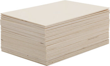 Produktbild von Pappelholzplatten 30 Stück, 4mm, A4