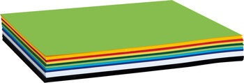 Produktbild von Praxispaket Bastelkarton, 220 g/m², 50 x 70 cm, 9 Farben, 125 Bogen