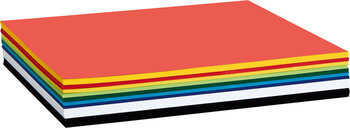 Produktbild von Praxispaket Fotokarton, 300 g/m², 50 x 70 cm, 9 Farben, 125 Bogen