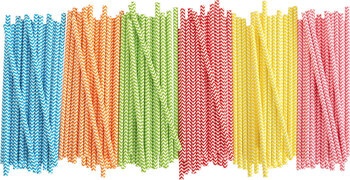 Produktbild von Papier-Trinkhalme, lebensmittelecht, 120 Stück
