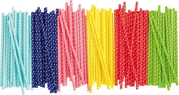 Produktbild von Papier-Trinkhalme, lebensmittelecht, 120 Stück