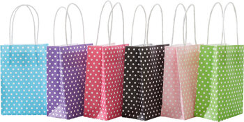 Produktbild von Papiertüten Punkte, 6 Stück