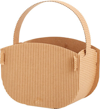 Produktbild von Geschenkkörbchen aus Wellpappe, naturfarben, 10 Stück