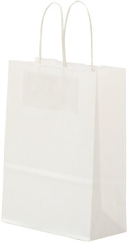 Produktbild von Papiertragetaschen weiß, 24 Stück