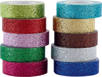 Produktbild von Glitzer-Tape, 10er-Set