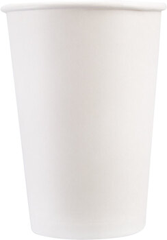 Produktbild von Pappbecher weiß, lebensmittelecht, 0,3 l, 10 Stück 