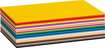 Produktbild von Aktionspaket Tonpapier, 130 g/m², DIN A4, 25 Farben, 500 Bogen