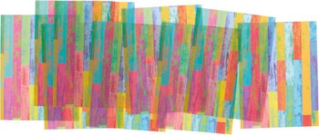 Produktbild von Transparentpapier-Zuschnitte Holz bunt, 115 g/m², 12 x 16 cm, 100 Stück