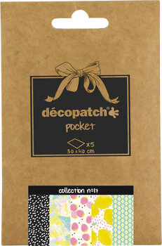Produktbild von Décopatch Papier-Sortiment Süß & Frisch 20 g/m² 30 x 40 cm 5 Bogen 