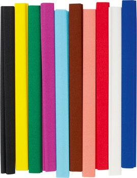 Produktbild von Bastel-Krepp, 32 g/m², L 200 x B 50 cm, 10 Rollen