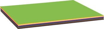 Produktbild von Bastelkarton, 220 g/m², DIN A3, 20 Farben, 20 Bogen