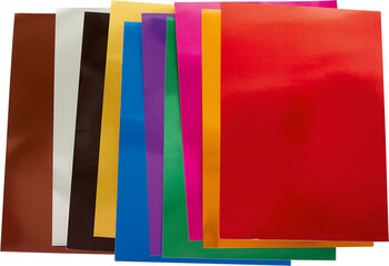 Produktbild von Metallic-Bastelkarton, 255 g/m², 25 x 35 cm, 10 Bogen