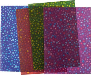 Produktbild von Transparentpapier-Set Sternlis, 115 g/m², 12 Bogen