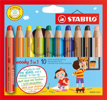 Produktbild von STABILO® Woody 3 In 1 10er-Etui