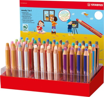 Produktbild von STABILO® Woody 3 in 1 48er-Display