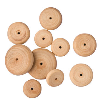 Produktbild von Holzräder ø 25 x 8 mm