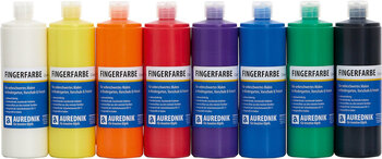 Produktbild von AUREDNIK Fingerfarben Basisset, 8x 750 ml