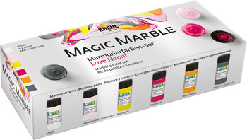 Produktbild von Kreul Magic Marble Love Neon 6x 20 ml