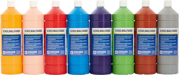 Produktbild von AUREDNIK Schulmalfarbe Ergänzungsset, 8x 1 Liter