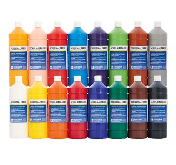 Produktbild von AUREDNIK Schulmalfarbe Superset, 16x 1 Liter