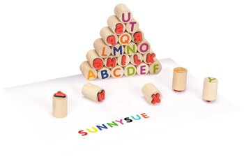 Produktbild von Holzstempel-Set ABC