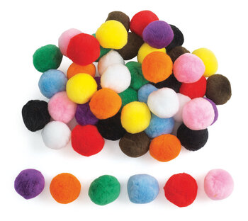 Produktbild von Jumbo-Pompons 50 Stück