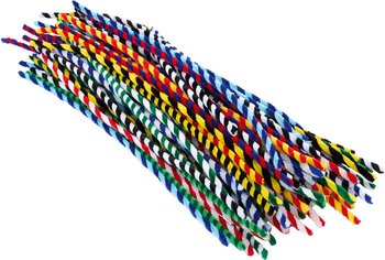 Produktbild von Streifen-Pfeifenputzer, ø 9 mm, 50 cm, 100 Stück
