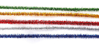 Produktbild von Glitzer-Pfeifenputzer, ø 6 mm, 30 cm, 90 Stück
