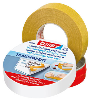 Produktbild von Tesa® Doppelseitiges Klebeband mit guter Klebkraft