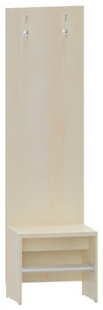 Produktbild von Personalgarderobe mit Bank, B 50,8 x H 175 x T 40 cm, PG1