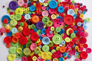 Produktbild von Knopf-Sortiment Bunt, 500 g