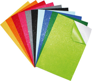 Produktbild von Glitzerfilz, selbstklebend 10 Bogen