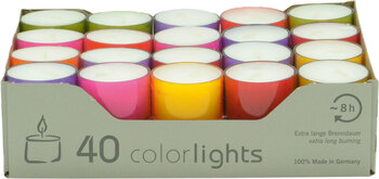 Produktbild von Teelichte Colorlights, 40 Stück