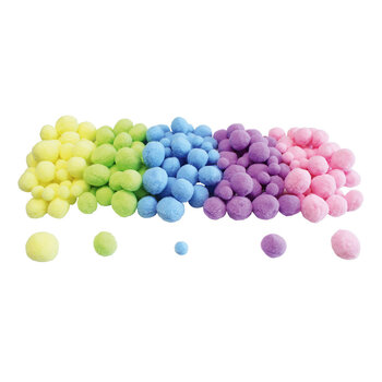 Produktbild von Pastell-Pompons, 200 Stück