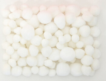 Produktbild von Pompons groß, 100 Stück