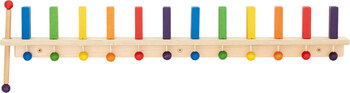 Produktbild von Wanddomino mit 12 Steinen bunt mit Hebel links